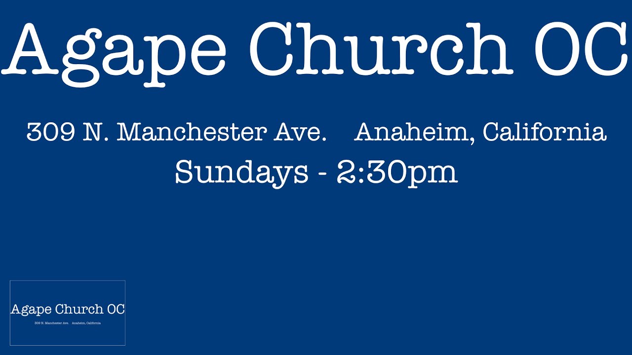 Agape Church OC 03 29 2020 Agape House Band Worship & Message