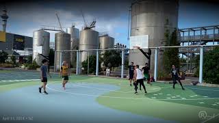 4x4 Basketball game @ Silo Park Basketball Court