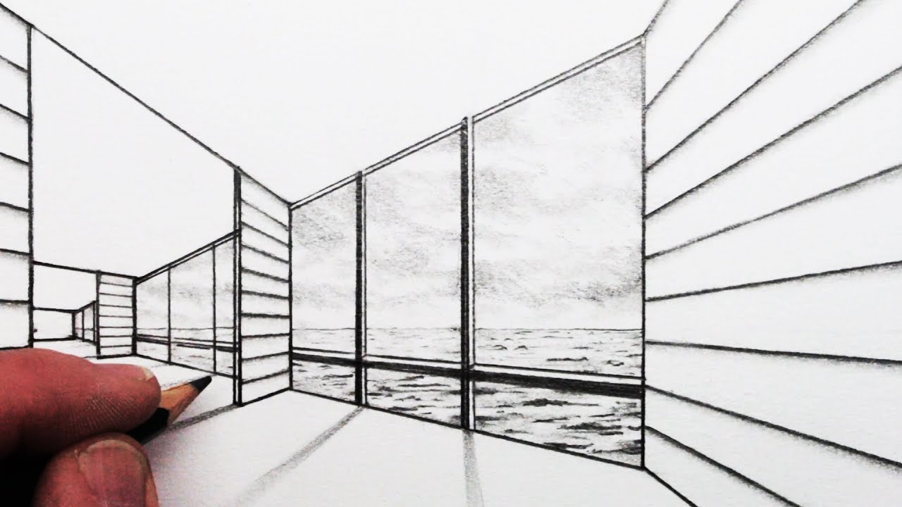 How To Draw 2 Point Perspective A Room With A View