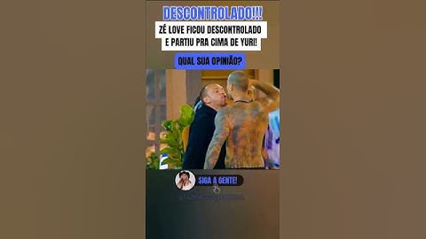 ZÉ LOVE FICOU DESCONTROLADO E FOI PRA CIMA DE YURI!! #adrianegalisteu #fazenda2024 #fazenda