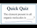 Organic and Inorganic Compounds
