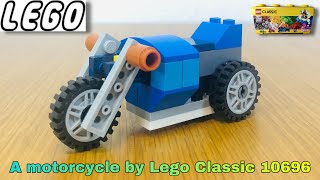 Lego Classic 10696 assembling to a motorcycle #186