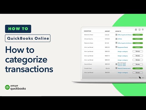 How to categorize transactions in QuickBooks Online (Business View)