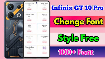 infinix gt 10 pro change font, infinix gt 10 pro font style change
