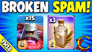 Th18 Spam Thrower Attack Strategy is Broken ! Best Ground Attack Strategy After May Balance