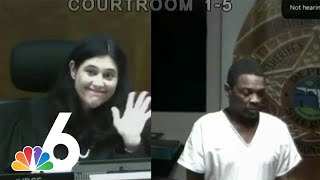Man in viral courtroom reunion faces ex-classmate again Content