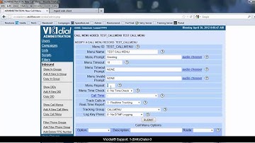 How to Create Vicidial Call Menues