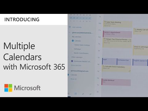 Maintain structure with calendars in Outlook