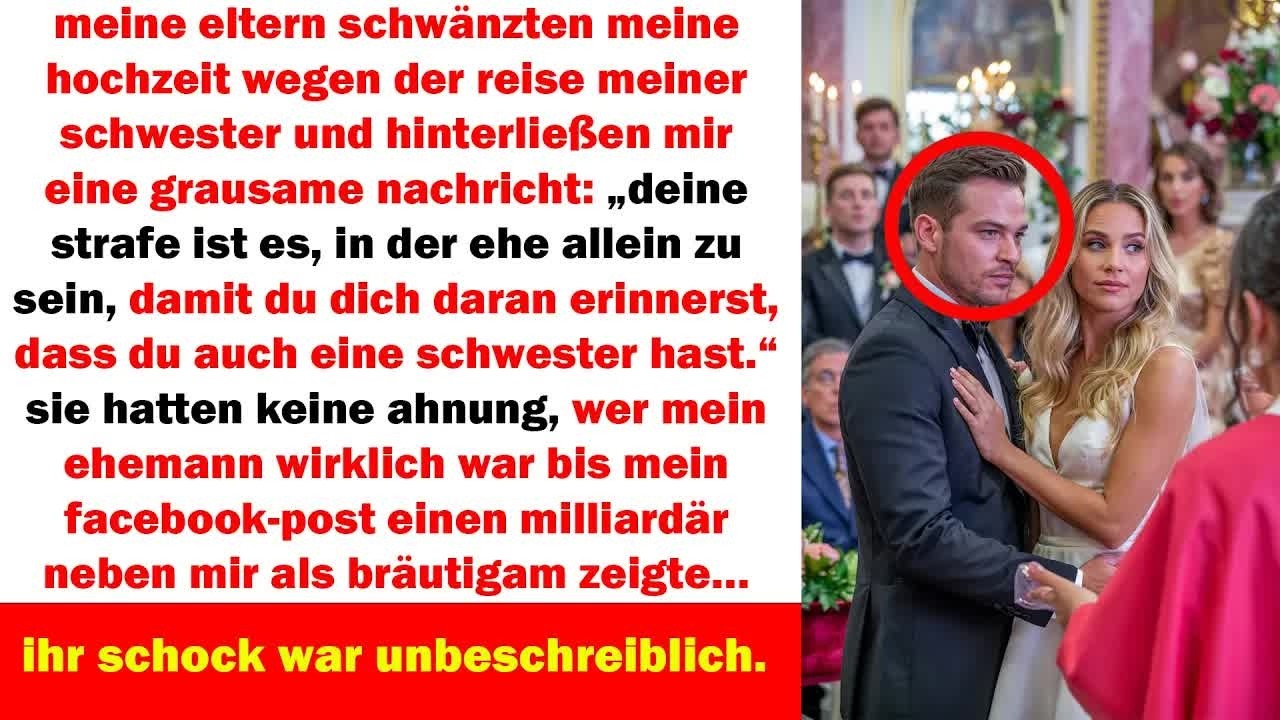 parents skipped my wedding for my sister’s trip — then saw my billionaire husband on facebook