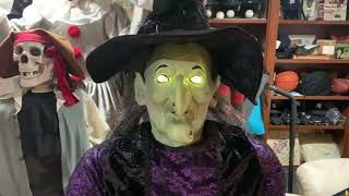 ULTRA RARE Gemmy 2009 Lifesize Animated Purple Candy Tray Witch Halloween (BJ’s Exclusive) 🎃👻💀