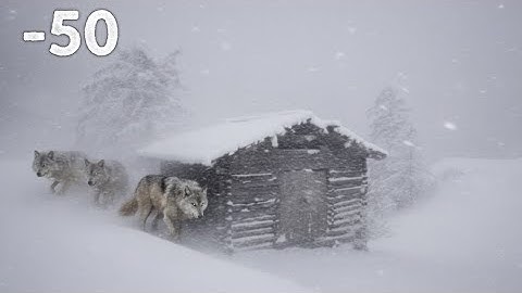 Trapped in a Deadly Snowstorm (-50°F) Snowstorm and wolves, I