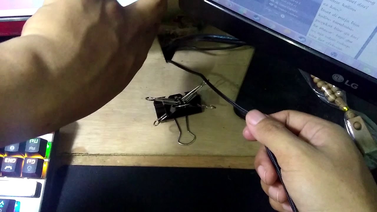 Manajemen kabel[Mouse Bungee] murah cuy(ga bondo) 