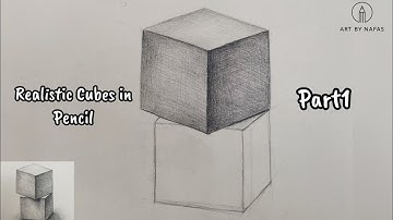    Part 1 :  Draw & Shade a Cube – Easy Volume Tutorial #sketch #drawing #pencildrawing 