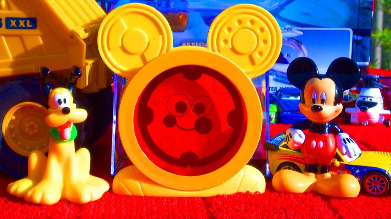 ⁣Fisher Price Mickey Mouse Clubhouse Mickey Pluto Toodles Mouseketools Mystery Disc Disney Playset