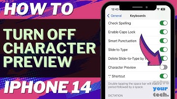 How to Turn Off Character Preview on iPhone 14