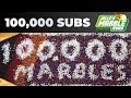 100K subs special: Marble Run with 100,000 tiny marbles!