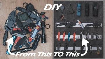 DIY Pocket Knife Display // Storage