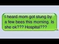 Mom got stung by a few bees