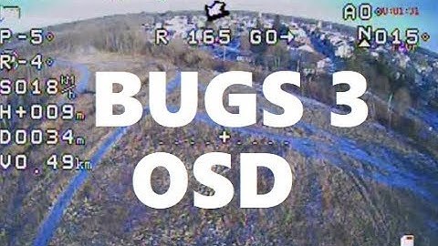 Tarot OSD MJX BUGS 3 Full Telemetry VOLTAGE SPEED HEIGHT Flight