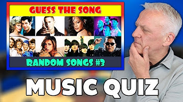 Guess the 50 Random Songs (Part 3) | Music Quiz REACTION | OFFICE BLOKES REACT!!