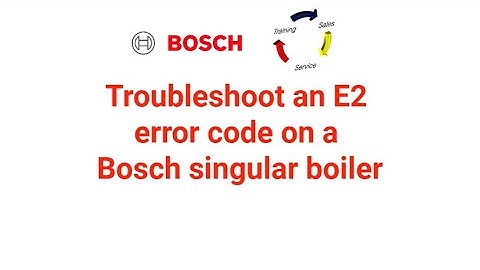 Troubleshoot an E2 error code on a Singular Combi Boiler