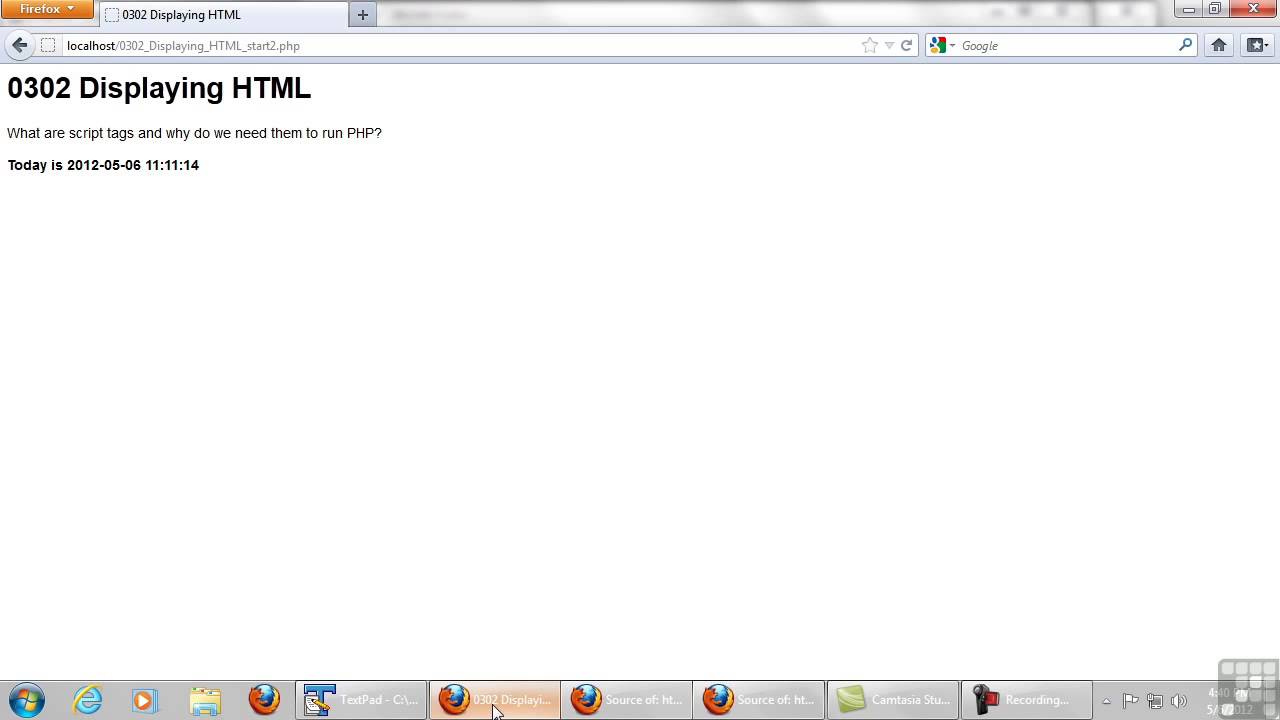 0302 Displaying HTML To Your Browser Window - YouTube
