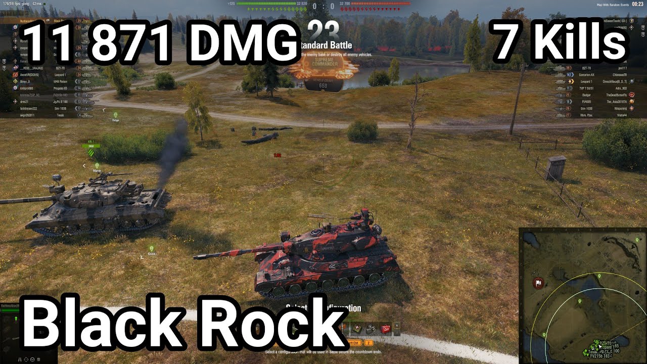 Black Rock - 11 871 damage / 7 kill / 2 910 blocked / 585 assist