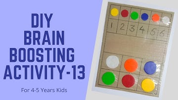 DIY Brain Boosting Activity - 13 (Hindi Version) | Hand-Eye Coordination Activity For Kids