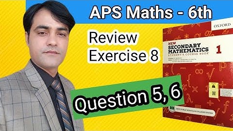 Review Ex 8 Question No 5, 6  I Basic Geometry I APS Maths 6th II New Secondary Mathematics Book 1