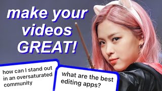 how to make good videos, find inspiration, and edit | the ULTIMATE guide to kpop youtube (part 1) screenshot 5