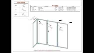 Creating frame system in AutoCAD - bill of materials and ballooning