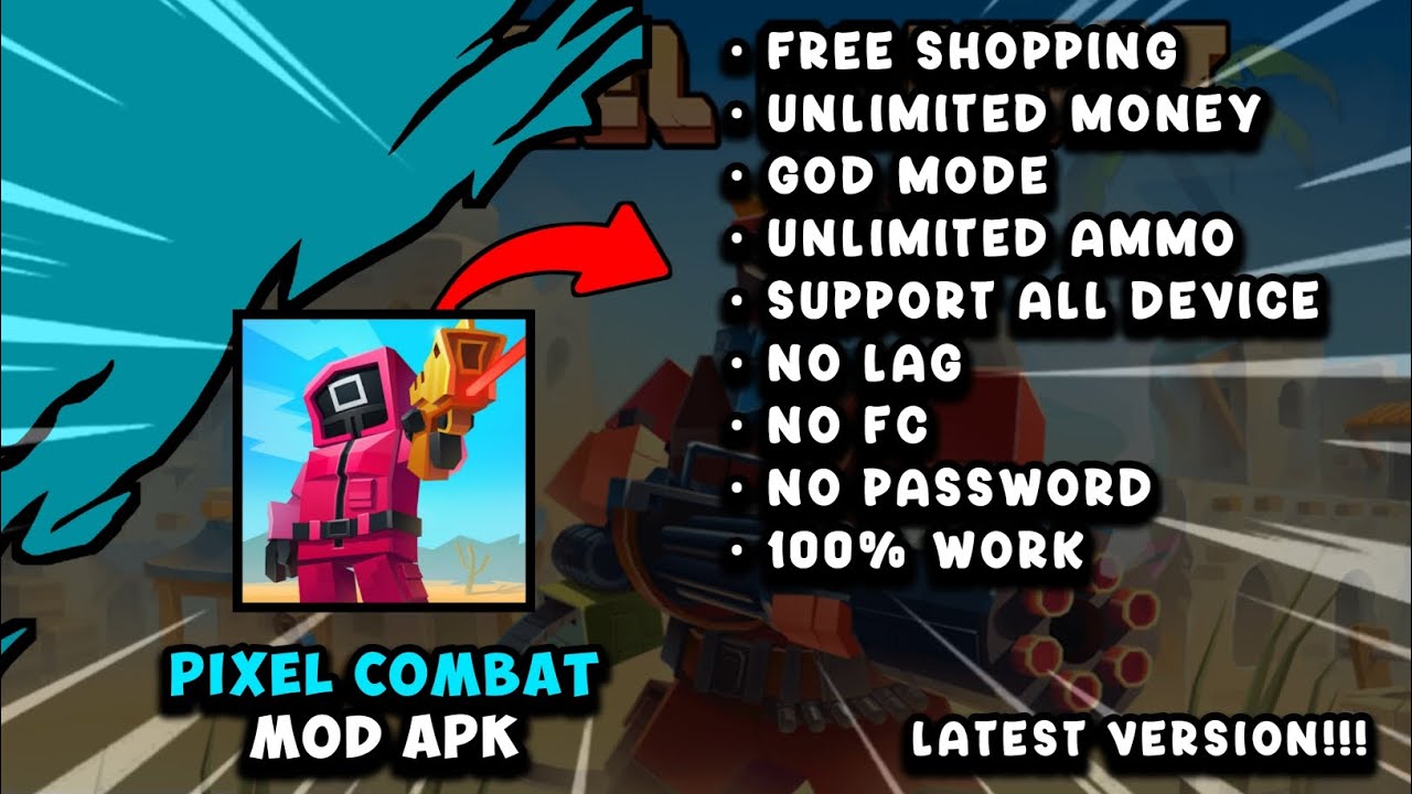 PIXEL COMBAT MOD APK [ БЕЗ ПАРОЛЬ ] || ПОСЛЕДНЯЯ ВЕРСИЯ!!!