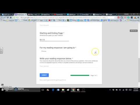 Google Forms Reading Logs Intro