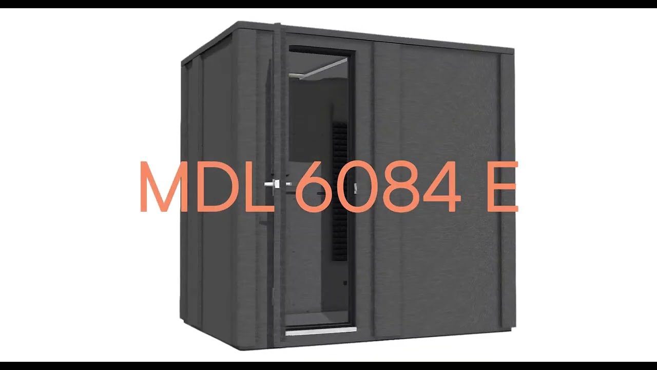 MDL 6084 E - 5' x 7' Double-Wall Isolation Booth | WhisperRoom®