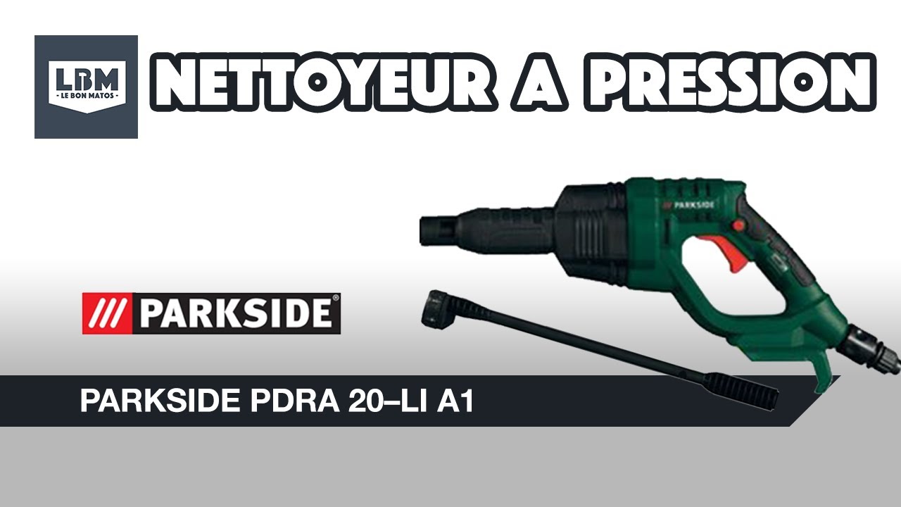 Parkside] Nettoyeur à pression sans fil PDRA 20–Li A1 