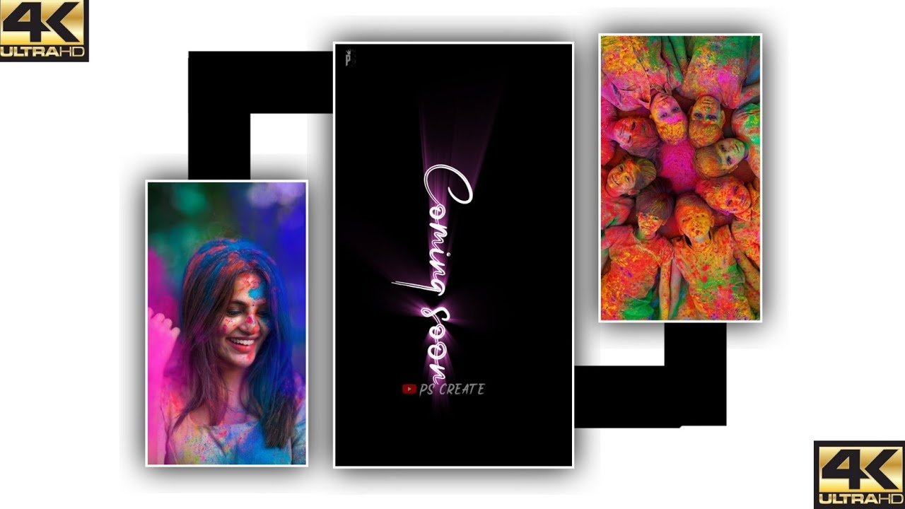 Happy Holi 4k HD Full screen status video....,😍🌈🔝💖