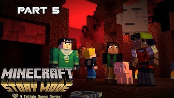 Minecraft Story Mode Episode 1 Part 5 - Enter The Nether