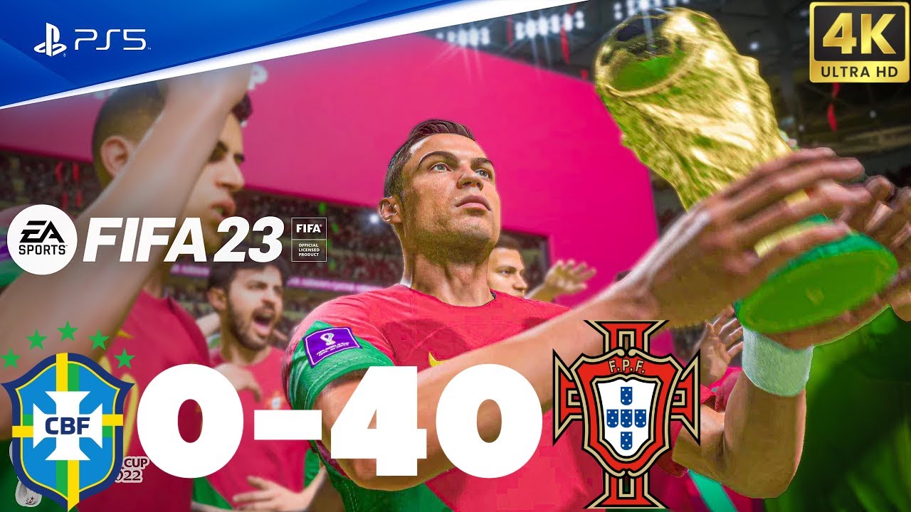 FIFA 23 - PORTUGAL 40 - 0  BRAZIL  ! FIFA  WORLD CUP FINAL 2022  QATAR  ! FIFA 23 PC NEXT GEN