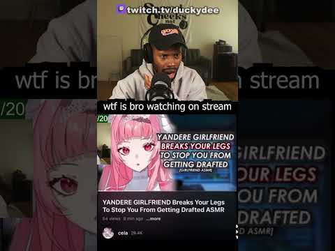 ダッキーがクレイジーなASMR動画に反応 #shortsviral #duckydee #funny