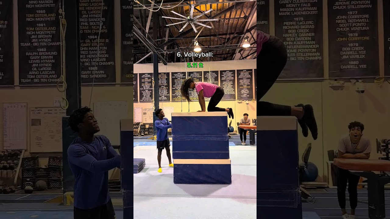 Do you guys think you can clear these? 🤔 #gymnastics #sport #athlete #challenge