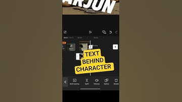 Text Behind Character Tutorial 🔥💀 TutorialCapCut#shorts #tutorial