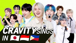 K-POP STARS sing in THREE Languages🎤 | JPN/ INA/ TAG | CRAVITY | TRANSONGLATION