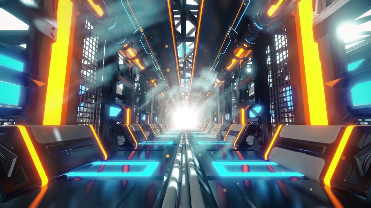 4K Abstract Tunnel VJ Motion Background | Neon Light Tunnel Free VJ ...