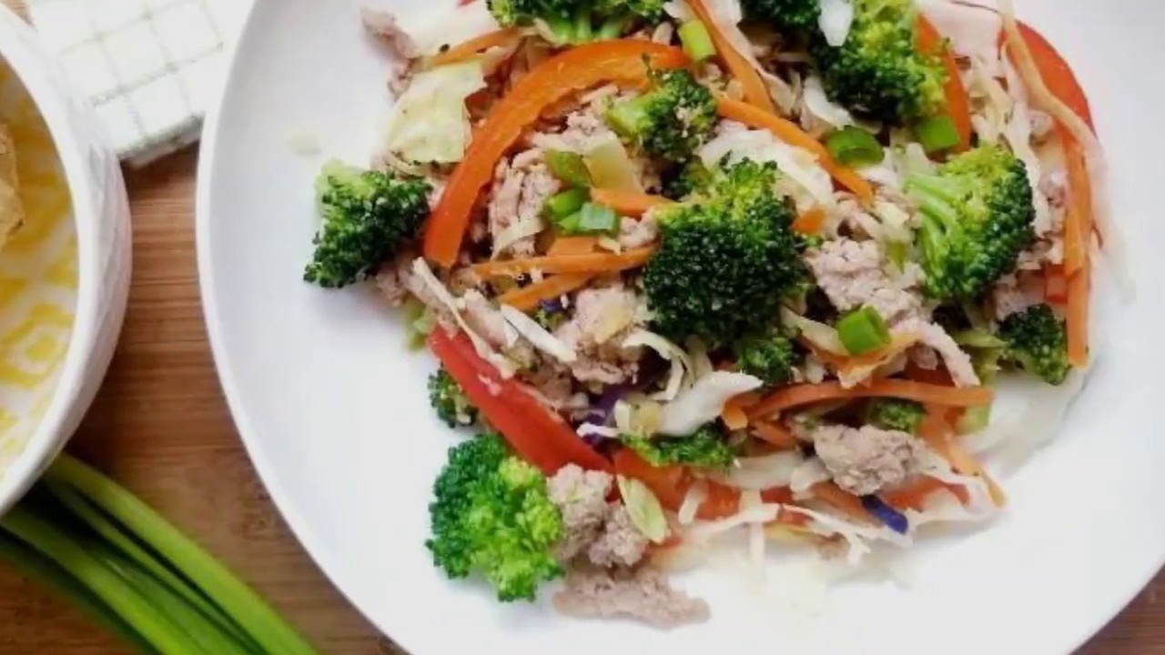 Low Carb Chicken Cabbage & Broccoli Stir Fry Recipe YouTube