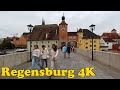 Regensburg, Germany. Walking tour [4K].