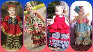 New / Baby Girl  Dress With Frill Pant/Trouser/Pajama/Gharara/Sharara Designs