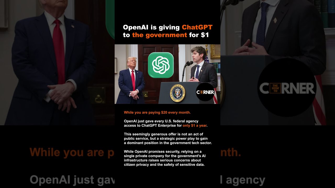 OpenAI Is Giving ChatGPT To The U S Government For Just 1 