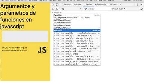 Curso claves javascript 19. Argumentos y parámetros de funciones.