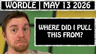 And here we go again! | Wordle #1789 (May 13 2026)