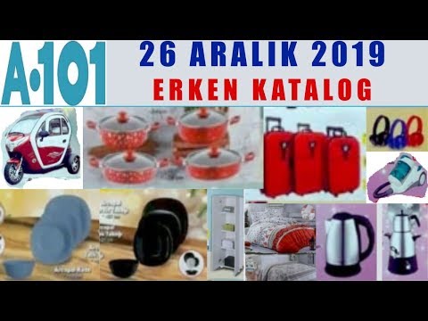 A101 26 ARALIK 2019 PERŞEMBE ERKEN KATALOĞU I A101 AKTÜEL I A101 KAMPANYALARI A101 İNDİRİMLERİ